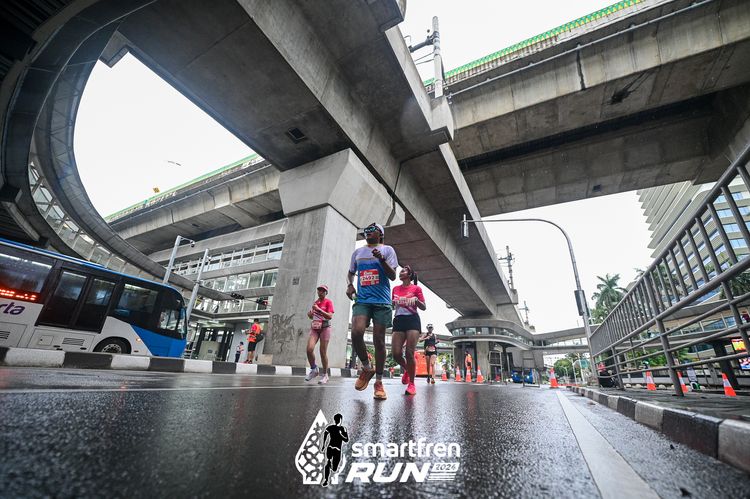 Race photo from Smartfren Run 2024