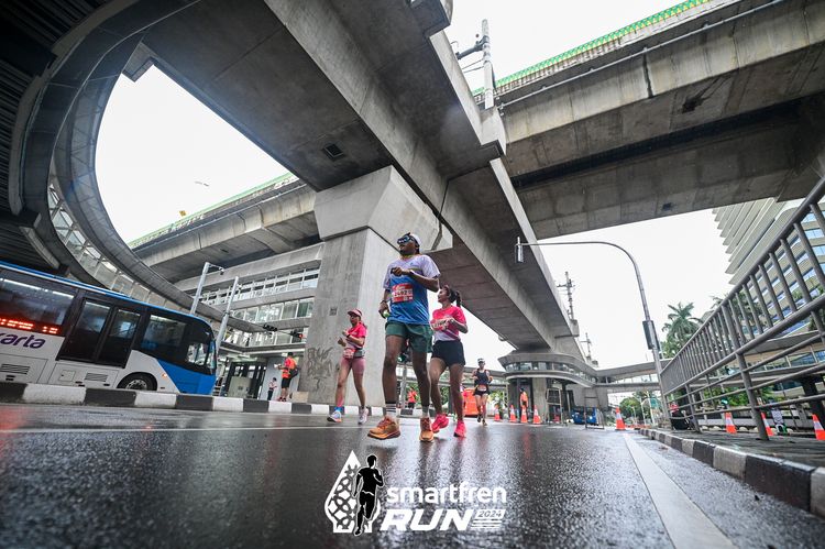 Race photo from Smartfren Run 2024