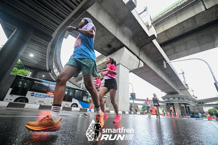 Race photo from Smartfren Run 2024