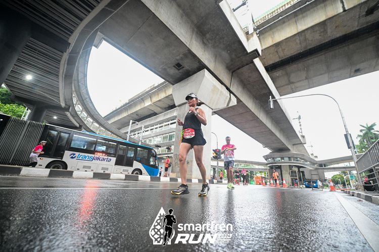 Race photo from Smartfren Run 2024