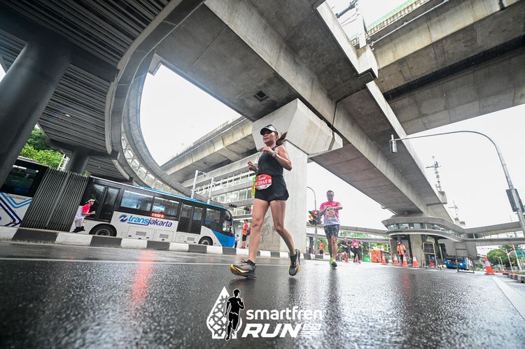 Race photo from Smartfren Run 2024