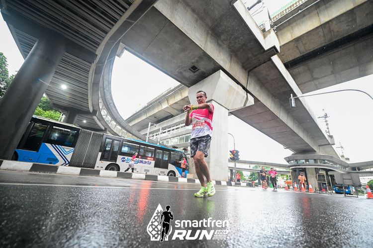 Race photo from Smartfren Run 2024
