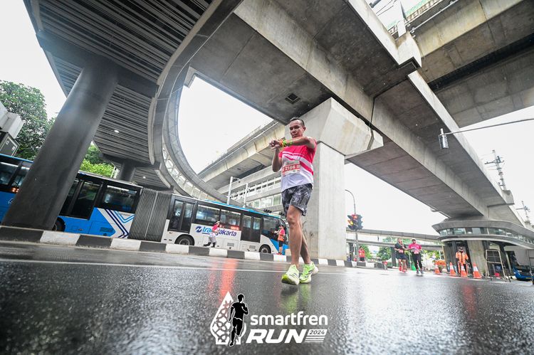 Race photo from Smartfren Run 2024