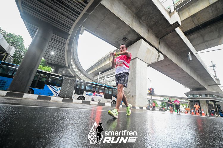 Race photo from Smartfren Run 2024