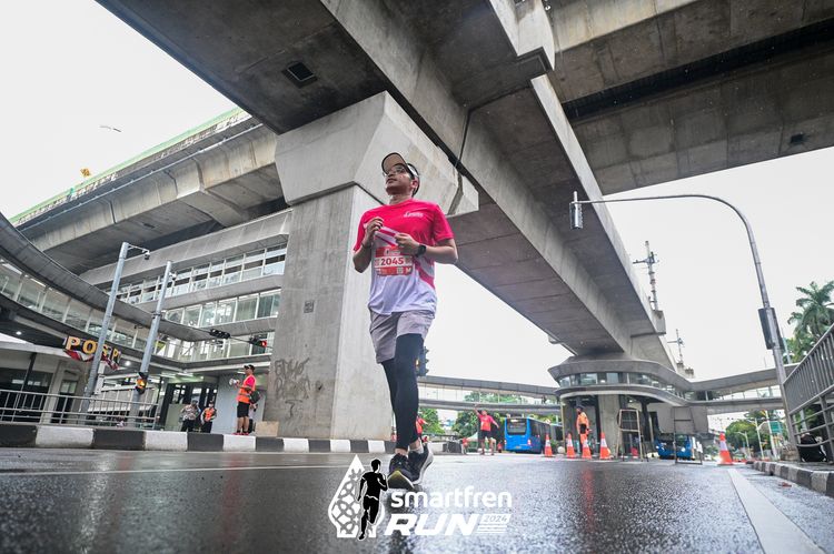 Race photo from Smartfren Run 2024