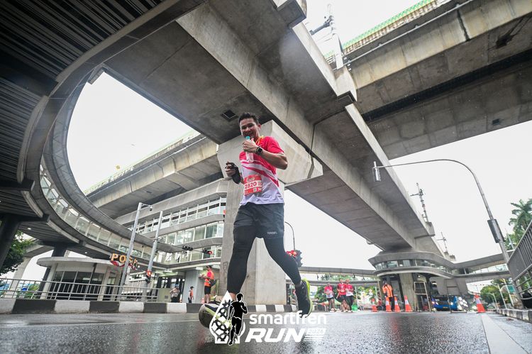Race photo from Smartfren Run 2024
