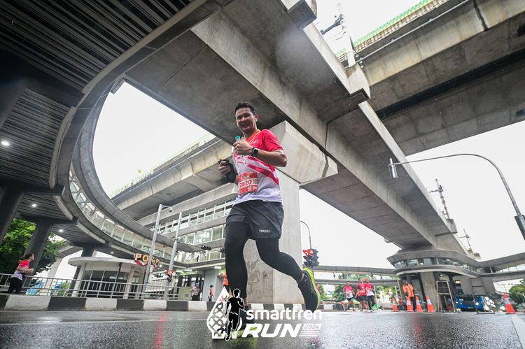 Race photo from Smartfren Run 2024