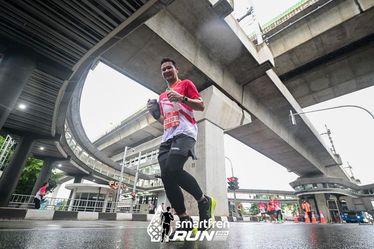 Race photo from Smartfren Run 2024