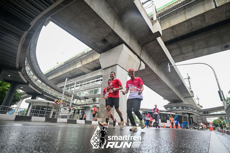 Race photo from Smartfren Run 2024