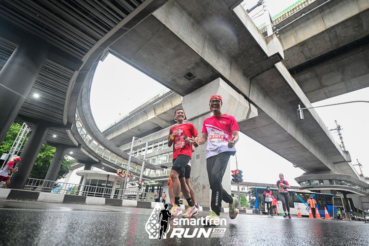 Race photo from Smartfren Run 2024