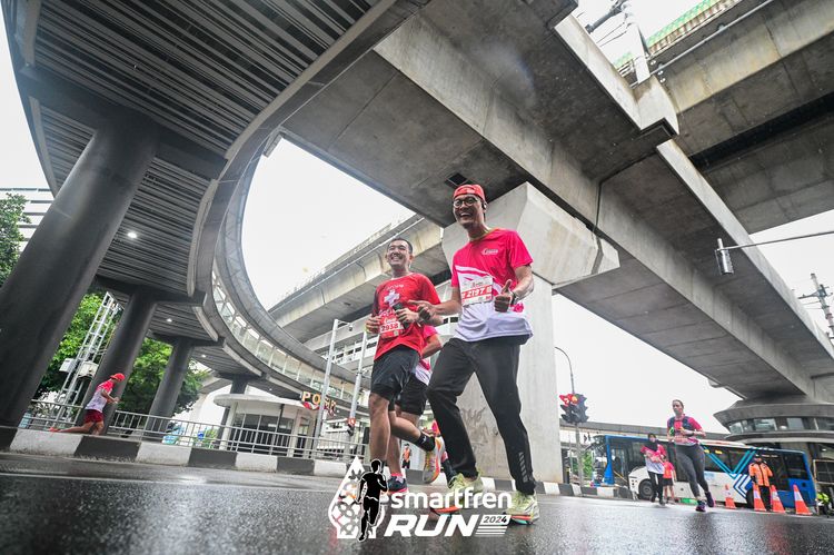 Race photo from Smartfren Run 2024
