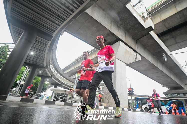 Race photo from Smartfren Run 2024