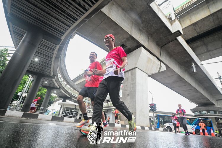Race photo from Smartfren Run 2024