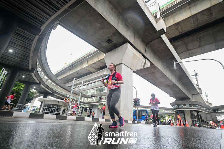 Race photo from Smartfren Run 2024