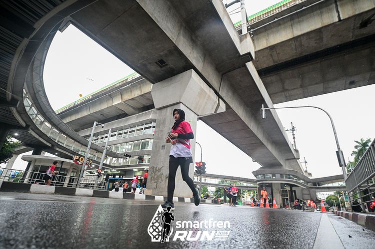 Race photo from Smartfren Run 2024