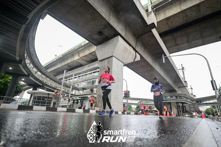 Race photo from Smartfren Run 2024