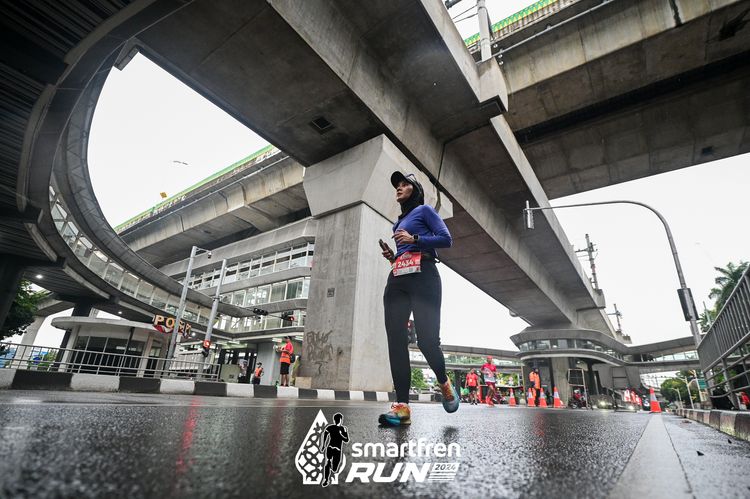 Race photo from Smartfren Run 2024