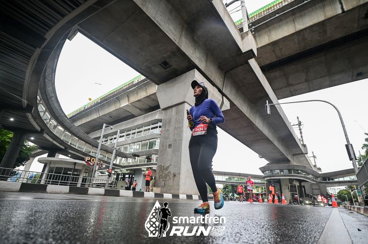 Race photo from Smartfren Run 2024