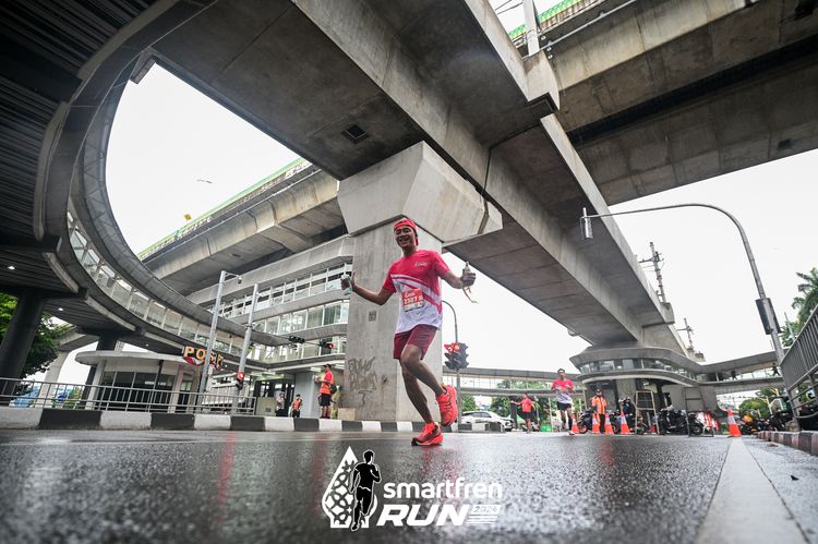 Race photo from Smartfren Run 2024