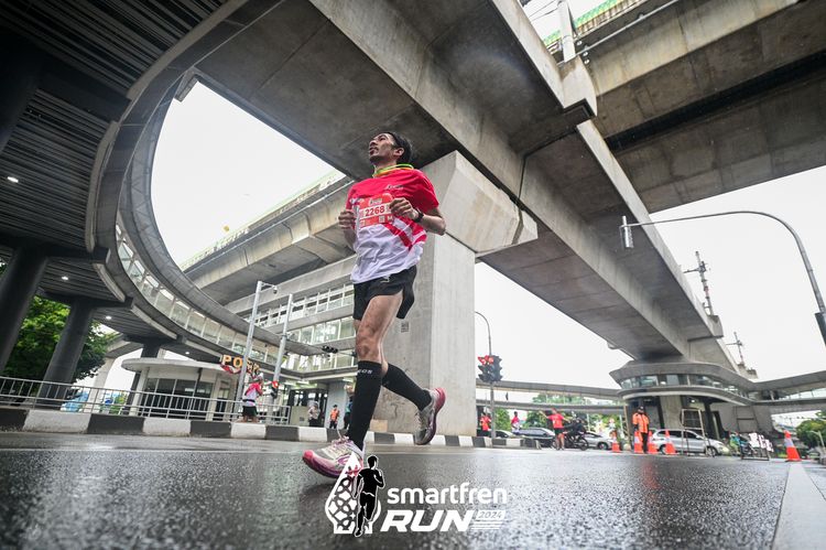 Race photo from Smartfren Run 2024