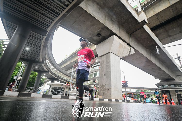 Race photo from Smartfren Run 2024