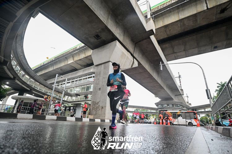 Race photo from Smartfren Run 2024