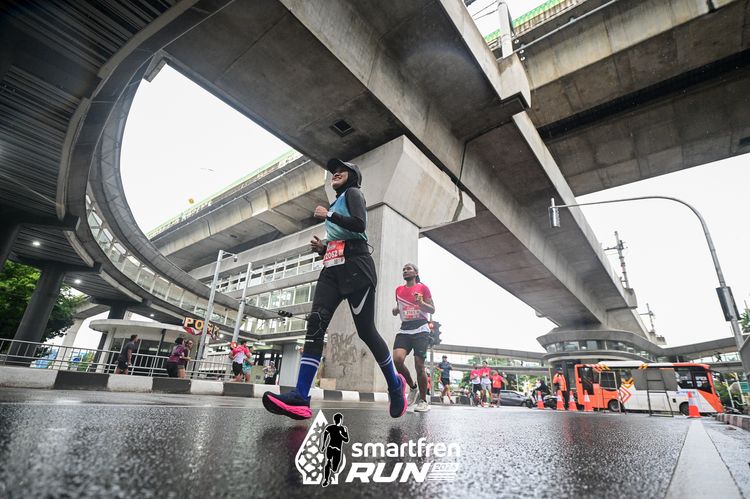 Race photo from Smartfren Run 2024