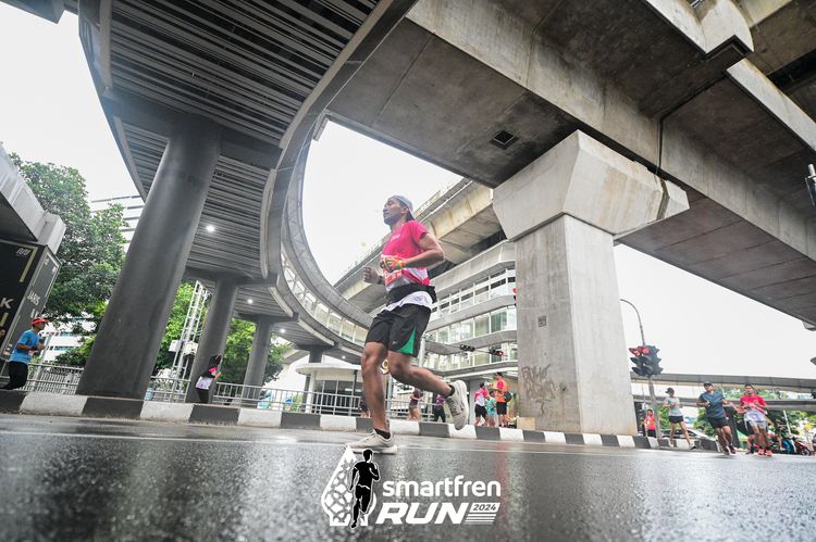 Race photo from Smartfren Run 2024