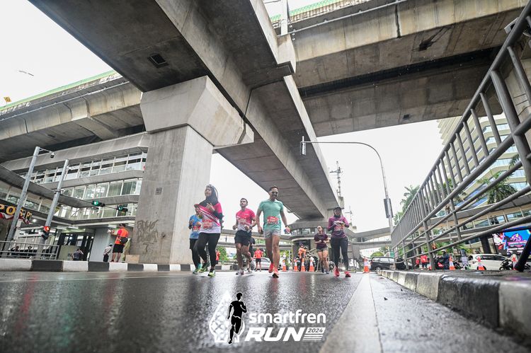 Race photo from Smartfren Run 2024
