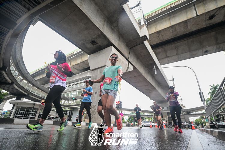 Race photo from Smartfren Run 2024