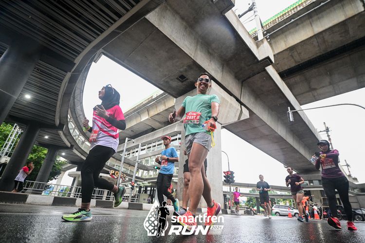 Race photo from Smartfren Run 2024