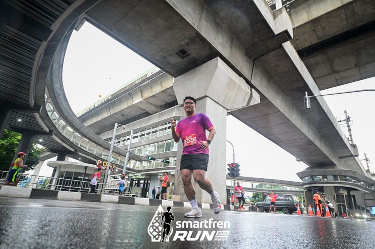 Race photo from Smartfren Run 2024