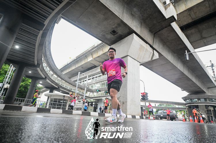Race photo from Smartfren Run 2024