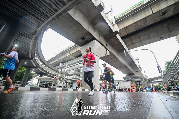 Race photo from Smartfren Run 2024