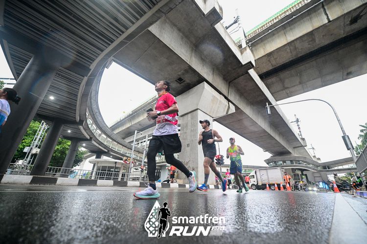 Race photo from Smartfren Run 2024