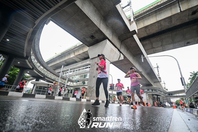 Race photo from Smartfren Run 2024