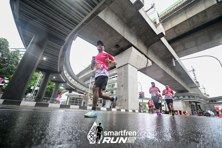 Race photo from Smartfren Run 2024