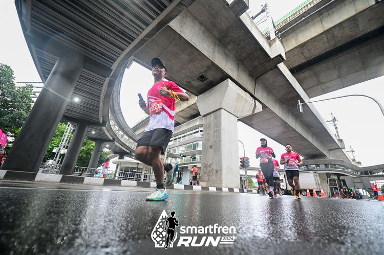 Race photo from Smartfren Run 2024