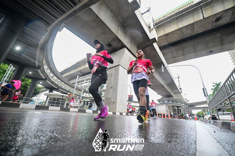 Race photo from Smartfren Run 2024