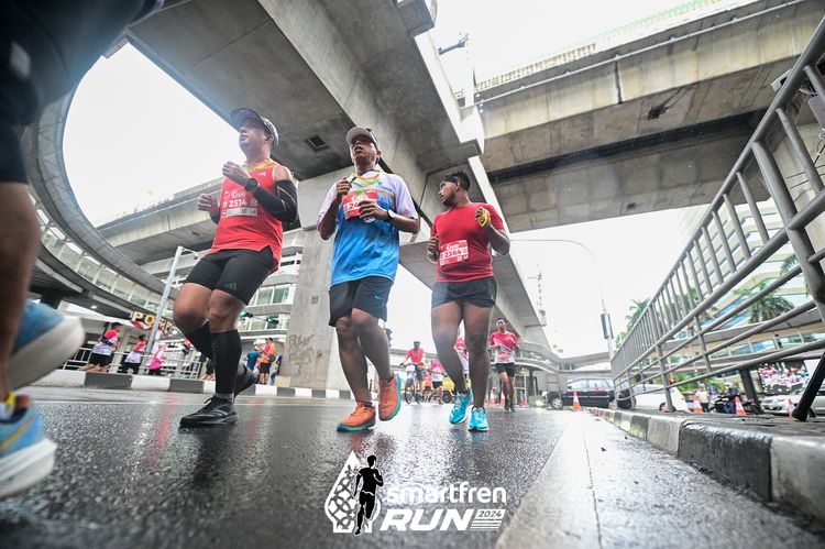 Race photo from Smartfren Run 2024