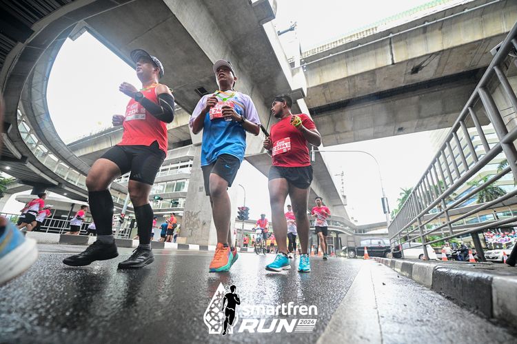 Race photo from Smartfren Run 2024