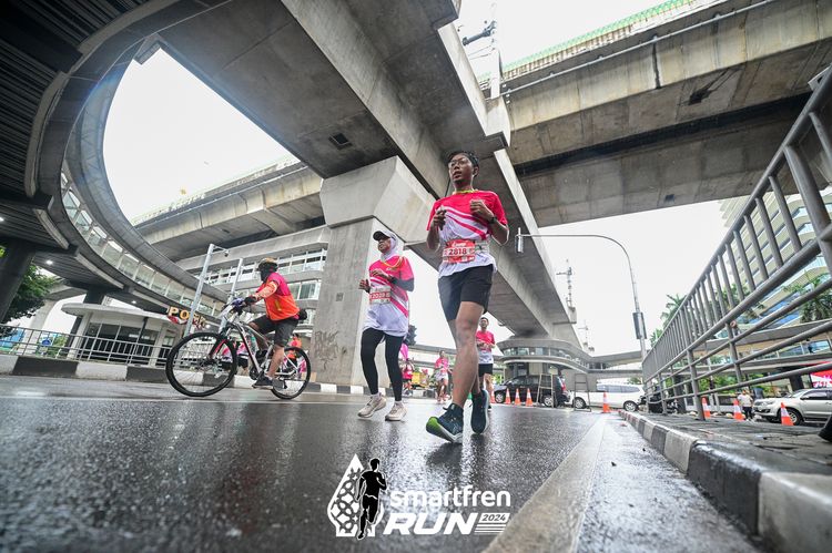 Race photo from Smartfren Run 2024