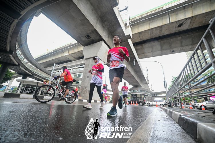 Race photo from Smartfren Run 2024