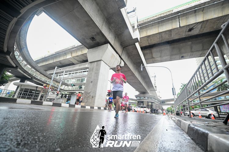 Race photo from Smartfren Run 2024