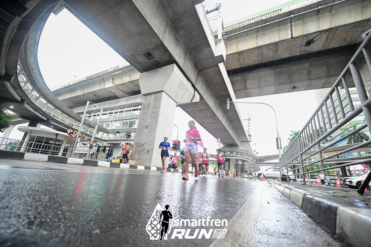 Race photo from Smartfren Run 2024
