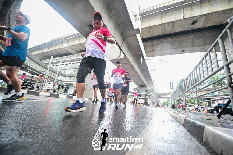 Race photo from Smartfren Run 2024