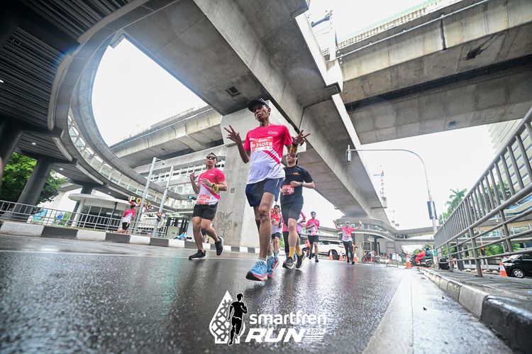 Race photo from Smartfren Run 2024