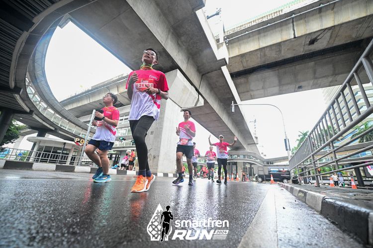 Race photo from Smartfren Run 2024