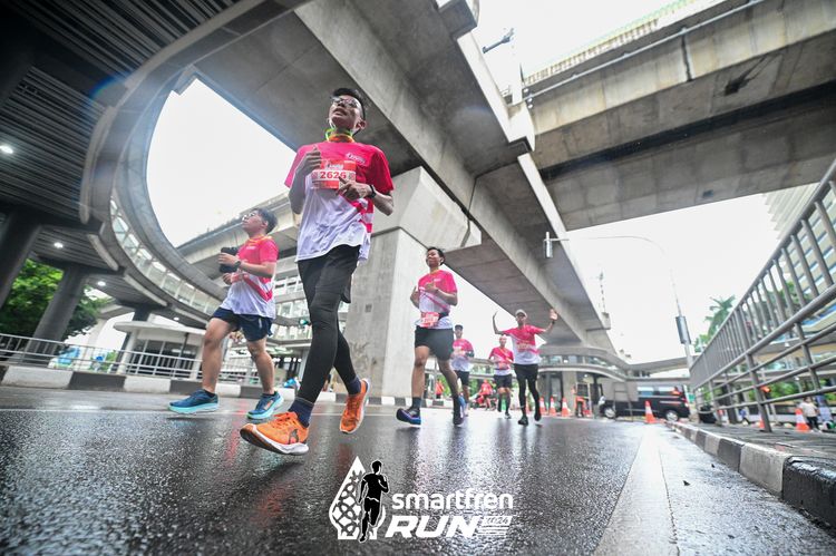 Race photo from Smartfren Run 2024