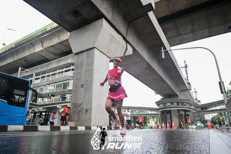 Race photo from Smartfren Run 2024